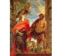 XcBAIHOUD Reproducción de lienzo Lienzo Imagen Lienzo Murales San Battista e San Evangelista diVan Dyck para Decoración de Paredes 60x90cm