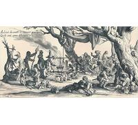 XcBAIHOUD Reproducción de lienzo Lienzo Imagen Lienzo Murales un accampamento dei primi zingari nell'Europa centrale di Jacques Callot para Decoración de Paredes 60x90cm