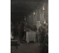 XcBAIHOUD Reproducción de lienzo Mural Pintura Cuadros Popular Frithiof's Saga Frithiof At the Court of KingRounddi August Malmström para Decoración de Paredes 60x90cm