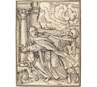 XcBAIHOUD Reproducción de lienzo Mural Pintura Cuadros Popular il frate mendicante di Hans Holbein il Giovane para Decoración de Paredes 60x90cm