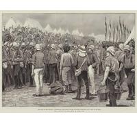 XcBAIHOUD Reproducción de lienzo Mural Pintura Cuadros Popular la guerra in Soudan Fanteria australiana che marcia verso il campo di Souakim di Sidney Paget para Decoración de Paredes 60x90cm