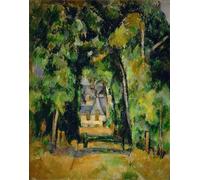 XcBAIHOUD Reproducción de lienzo Mural Pintura Cuadros Popular Vicolo a Chantilly di Paul Cézanne para Decoración de Paredes 60x90cm