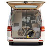 XCBYT Mosquitera para puerta trasera de coche compatible con VW T5 T6, cremallera magnética, mosquitera para coche, protección solar, maletero, red de sombra, camping, ventilación, mosquiteras, viajes
