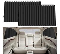 XCBYT Parasol Coche 2 Piezas, Parasol Coche Lateral Magnetico, Parasol Ventana Coche, Cortinas Camper con Protección UV, Oscurecedor Ventana Coche