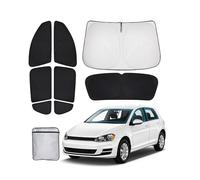 XCBYT Parasol Coche Compatible con VW Golf 7 2015-2021, Parasol Coche Delantero Parabrisas, Lateral, Ventanas Traseras, Protector Solar Protección de La Privacidad Camping
