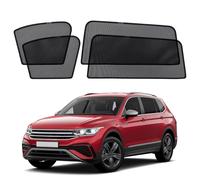 XCBYT Parasol Coche Compatible con VW Tiguan II Allspace 2016-2024, Oscurecedor Ventana Coche, Protector Solar para Ventanas de Coche, Magnetico Ventanas Laterales, Transpirables, 4 Unidades