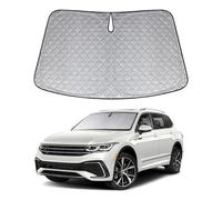XCBYT Parasol Coche Delantero Compatible con VW Tiguan II Allspace 2017-2024, Engrosada Parasol Parabrisas, Plegable Protector Solar Coche, Mantén tu Coche Fresco, Anti UV Rayos y el Calor
