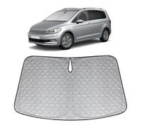 XCBYT Parasol Coche Delantero Compatible con VW Tour an 2016-2024, Engrosada Parasol Parabrisas, Plegable Protector Solar Coche, Mantén tu Coche Fresco, Anti UV Rayos y el Calor