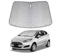 XCBYT Parasol Coche Delantero para Ford Fiesta 2017-2024, Engrosada Parasol Parabrisas, Plegable Protector Solar Coche, Mantén tu Coche Fresco, Anti UV Rayos y el Calor