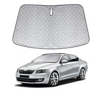 XCBYT Parasol Coche Delantero para Skoda Octavia 2018-2024, Engrosada Parasol Parabrisas, Plegable Protector Solar Coche, Mantén tu Coche Fresco, Anti UV Rayos y el Calor