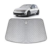 XCBYT Parasol Coche Delantero para VW Golf 8 2022-2024, Engrosada Parasol Parabrisas, Plegable Protector Solar Coche, Mantén tu Coche Fresco, Anti UV Rayos y el Calor