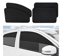 XCBYT Parasol Coche Lateral Magnético 4 Unidades, Parasol Coche Bebe, Protector Solar Automóviles Magnético, Ventana Lateral Cortinas Protección UV,Universal Parasoles Laterales para Bebés