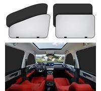 XCBYT Parasol Lateral Magnético 4 Unidades, Ventanas Traseras Coche, Protector Solar, Cortinas, Oscurecedor, Protección UV y Contra el Calor