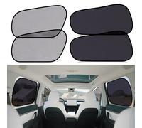 XCBYT Parasol para coche Tesla Model Y, 4 unidades, protección solar para ventana lateral para bebé, oscurecimiento de ventana de coche, protección UV, protección de datos, electrostática