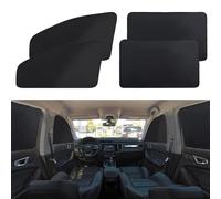 XCBYT Persianas para Ventana de Coche, 4 Cortinas de privacidad para automóvil, 100% de Bloqueo de luz, Cubierta magnética para Ventana Lateral, Mantiene Fresco para amamantar, Tomar una Siesta,
