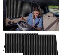 XCBYT Persianas para Ventana de Coche - Cortinas Laterales para Ventana Lateral, protección UV 99%, privacidad para amamantar, Tomar una Siesta, cambiarse de Ropa, Camping, 2 Piezas para Ventana
