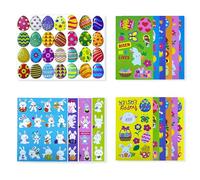 Xcdhemde 20 Pcs Pegatinas de Pascua, Pegatinas Huevos de Pascua, Conejitos y Pollitos, para Regalos, Tarjetas, Decoración, Scrapbooking y Manualidades