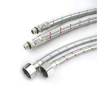 Xcel Home™ - 2 conectores flexibles M12 x 1/2 BSP (500 mm) para grifo | Repuesto para fregadero de cocina y lavabo de baño, mezclador monobloque/caldera tubos flexibles colas DIY