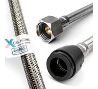 Xcel Home Conector flexible aprobado por WRAS 22mm x 1/2 BSP (500mm) | Conectores de grifo para fregadero/lavabo