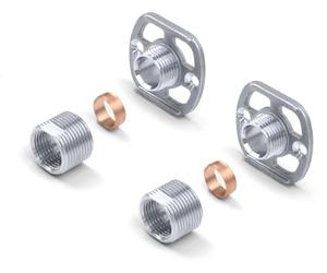 Xcel Home Kit de fijación de ducha de latón (par) con conexiones 3/4, montaje en pared para válvulas de ducha expuestas