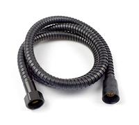 Xcel Home™ Manguera de ducha de acero inoxidable negro de 1,2 m, recambio de manguera de ducha a prueba de fugas y flexible con conectores sólidos, manguera de ducha de mano (clase energética