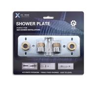 Xcel Home Sistema de placa de fijación de ducha fácil | Conexiones de válvula fuertes y sin fugas | Compatible con mezcladores de barra termostáticos | Duradero y resistente a la corrosión para una