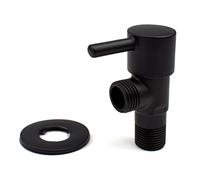 Xcel Home Válvula de aislamiento negra mate para ducha | Grifo musulmán Shattaf | Bidé para inodoro | Conexión BSP de 1/2 pulgadas | 1 unidad