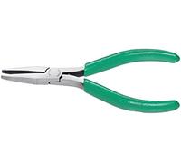 Xcelite DN54GV Flat Nose Plier with Green Cushion Grip Handle, Smooth Jaw, 5 Length, 1-3/16 Jaw Length, Carded by Apex Tool Group