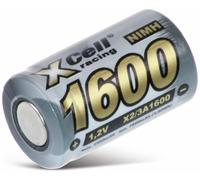 XCell Batería X2/3A1600 2/3 A, Alta Corriente, Tapa Plana, Muy Duradera, tamaño Compacto 133291