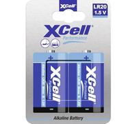 XCell Performance 136154 LR20 Mono D - Batería alcalina (en blíster de cartón, Rendimiento óptimo, Alta Densidad de energía, Larga duración)