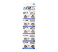 XCell Pilas alcalinas de botón LR44 (10 Unidades, para Juguetes/Dispositivos médicos/calculadoras/UVM) 149309