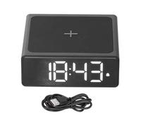 Xcello Reloj Despertador Digital LED 3 En 1 con Carga Inalámbrica Y USB Y Práctico Reloj De Escritorio para Dormitorio Y Cabecera