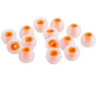 Xcessor (S 7 Pares (14 Piezas) de Silicona de Repuesto para Auriculares intraurales de tamaño pequeño Almohadillas de Repuesto para Auriculares intrauditivos Populares, Transparente/Naranja