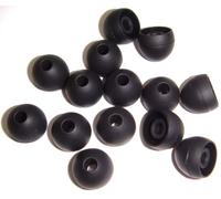 Xcessor Silicona Almohadillas de Repuesto para Auriculares Internos 7 Pares (Juego de 14 Piezas). Compatible con la Mayoría en el Oído Marcas Auriculares (Negro, Pequeña)