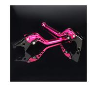 XCFGeq palanca de freno de motocicleta Ajuste para Yamaha MT09 MT07 FZ09 FZ07 MT-09 MT-07 MT 07 09 Tracer 700 900 Tenere palanca de embrague freno motocicleta ajustable(Pink 177mm)