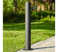 XCHSXYL 304 Stainless Steel Outdoor Vertical Garden Water Column with Hose Stand Floor Mount Faucet Antifreeze Hydrant Water Dispenser for Irrigation & Fountain
