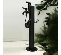 XCHSXYL 304 Stainless Steel Vertical Garden Water Column with Hose Stand - Outdoor Anti-Freeze Faucet Courtyard(Schwarz,G Style)