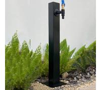 XCHSXYL 304 Stainless Steel Vertical Garden Water Column with Locking Tap Free Standing Hose Stand for Outdoor Water Dispenser with Frost Protection Faucet Hydrant Water Feature