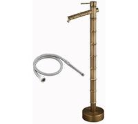 XCHSXYL All-Copper Bamboo Garden Water Column Outdoor Floor-Mounted Antifreeze Faucet Courtyard(87cm/34.2in)