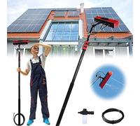 XCHSXYL Cepillo para Ventanas | Extensible telescópico de 3,6 a 6 Metros | Pértiga de Aluminio con alimentación de Agua | Limpiador para Paneles solares | Equipo de Limpieza (cep