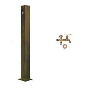 XCHSXYL Freestanding 304 Stainless Steel Garden Water Column Tap Vertical Outdoor Water Fountain Faucet for Courtyards & Parks Stylish Water Feature for Gardens