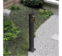 XCHSXYL Freestanding Garden Water Fountain Column Outdoor Vertical Hose Stand with Copper Faucet Courtyard(Bottom Water Inlet)