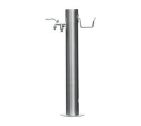 XCHSXYL Freeze Proof Outdoor Dual Faucet, Anti-Freeze Cracking Water Column, Freestanding Garden Water Column 304 Stainless Steel（860mm/34in*105mm/4in）