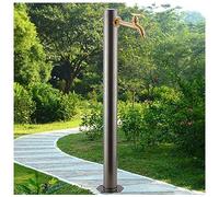 XCHSXYL Garden Water Column with Brass Faucet, Patio Water Dispenser Water Fountain Hose Bibb, Outdoor Antifreeze Cracked Water Pipe Faucet Extender Remote Spigot, for Watering/