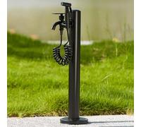 XCHSXYL Independent Water Column For Garden Outdoor Stainless Steel Water Column Hose Support with Faucet Decorative Water Feature For Patios and Yards,One Color-23.6in/60cm