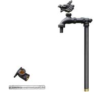 XCHSXYL Outdoor Copper Garden Water Column Faucet for Irrigation Courtyard(Schwarz,40cm/16in)