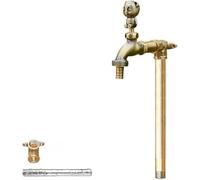 XCHSXYL Outdoor Faucet Antifreeze & Heat Preservation Copper Water Column Courtyard(Brass,60cm/24in)