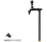 XCHSXYL Outdoor Faucet Antifreeze & Heat Preservation Copper Water Column Courtyard(Schwarz,40cm/16in)