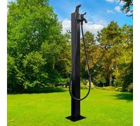 XCHSXYL Outdoor Freestanding Garden Water Column with Frost Free Faucet and Vertical Hose Stand Extension with Spray Gun for Outdoor Use