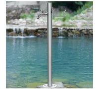 XCHSXYL Outdoor Stainless Steel Water Column Faucet Anti Freeze Fountain & Hose Stand for Washing/Watering 20.5x86CM Durable Weather Resistant Garden Essential